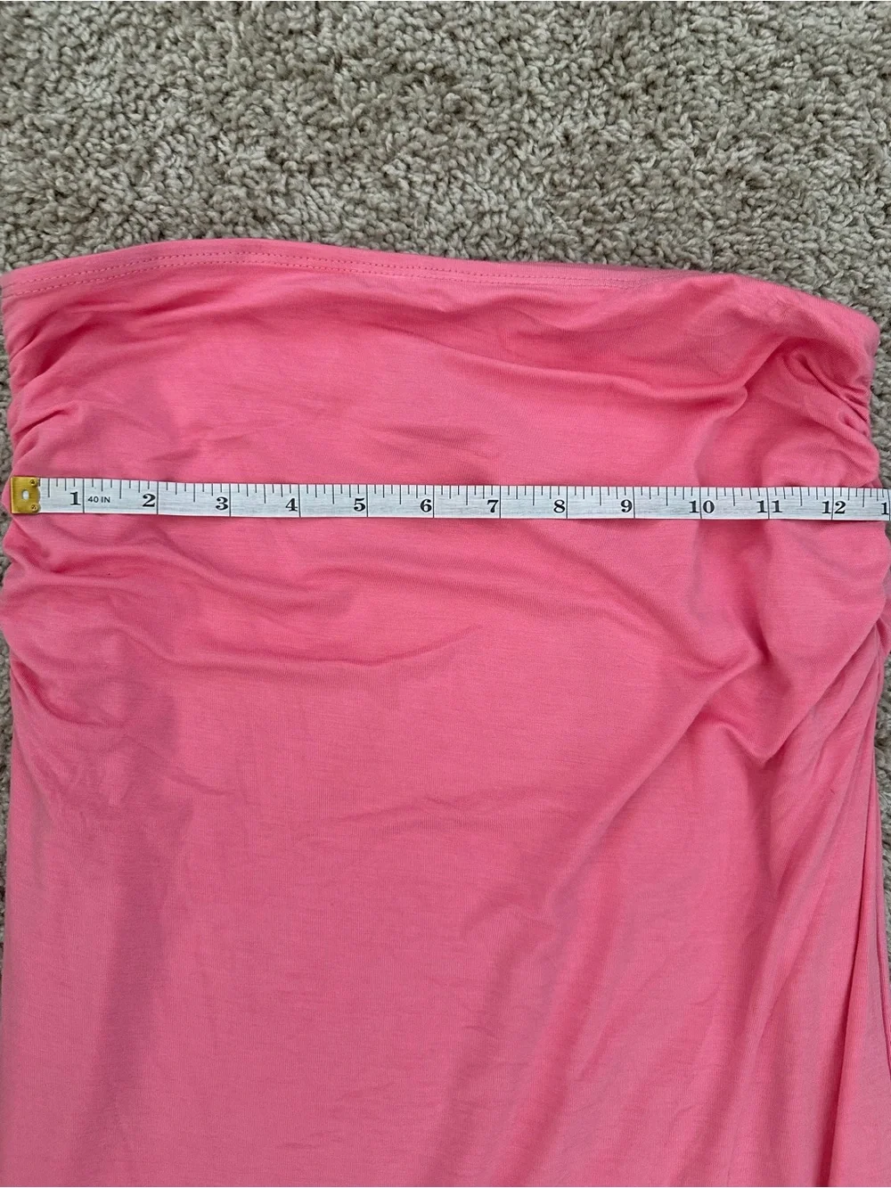 NWT Hello Molly Pink Ruched Tube Maxi Skirt Size S